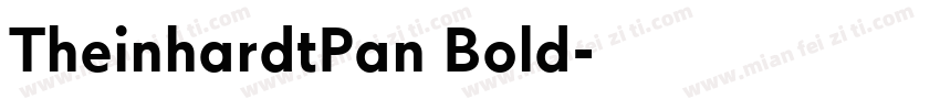 TheinhardtPan Bold字体转换